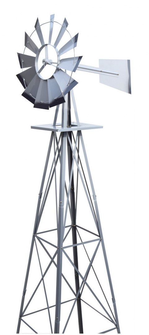 KOVOVÝ ZAHRADNÍ VĚTRNÍK V AMERICKÉM STYLU DEKORACE DO ZAHRADY 250CM MS17231